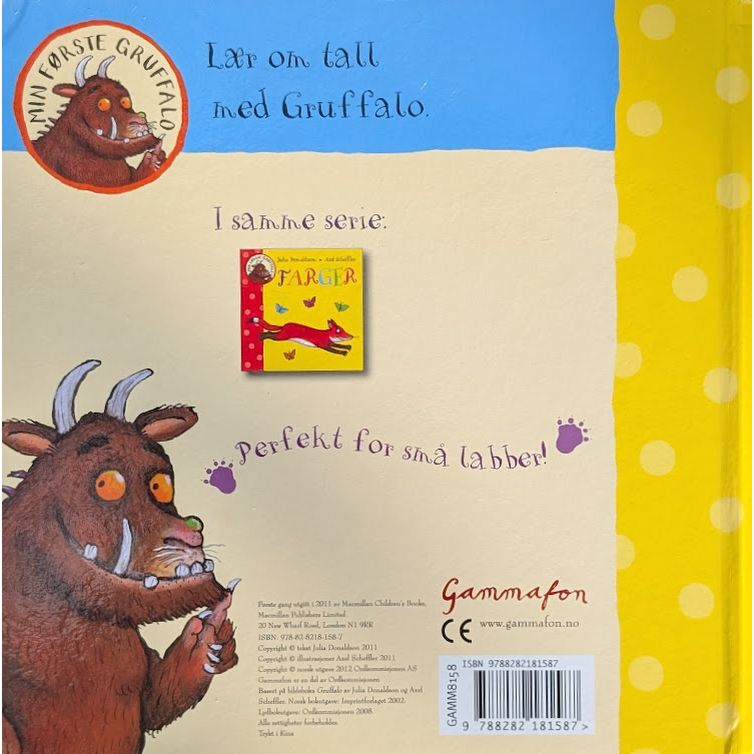 Gruffalo - Tall, brukte bøker av Julia Donaldson. Bruktbokhandel