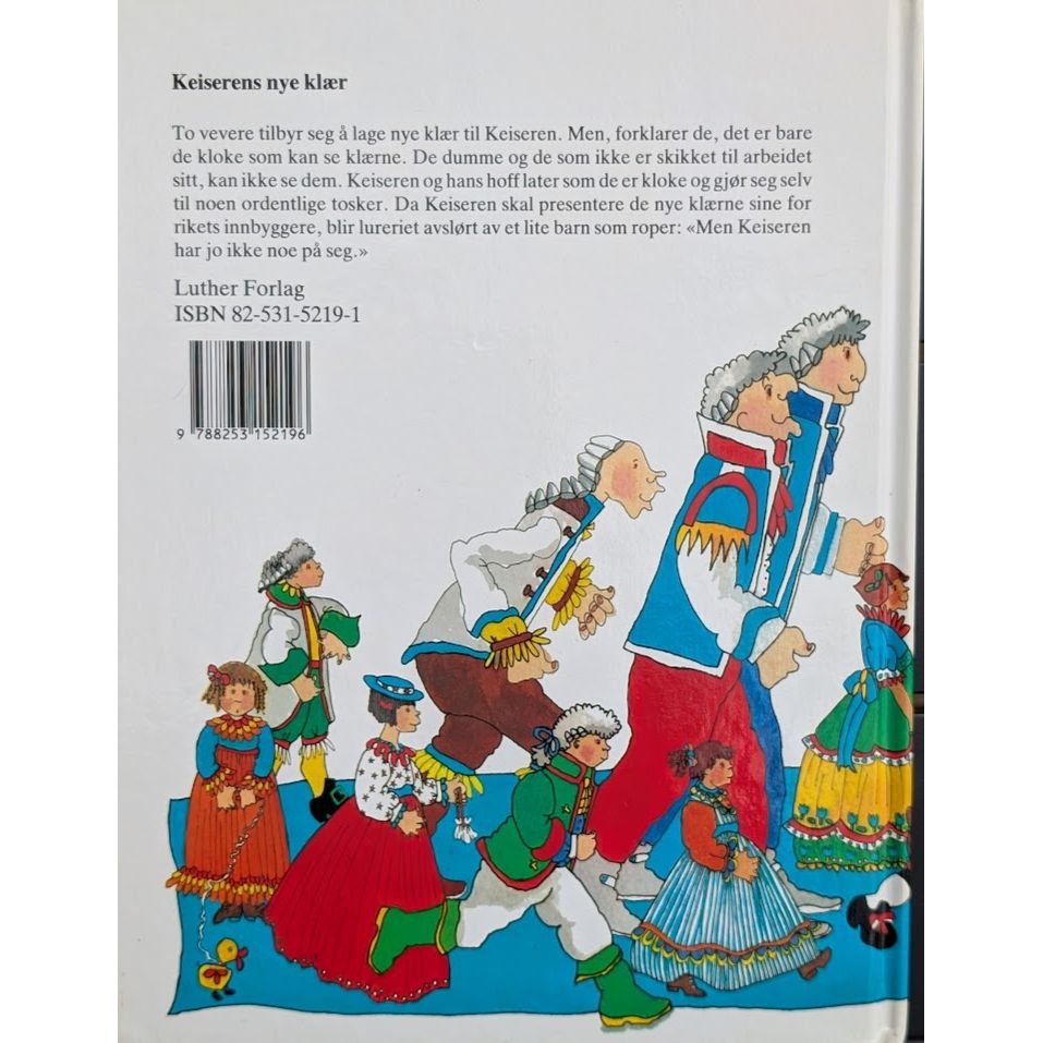 Keiserens nye klær, brukte bøker av H.C. Andersen. Bruktbokhandel