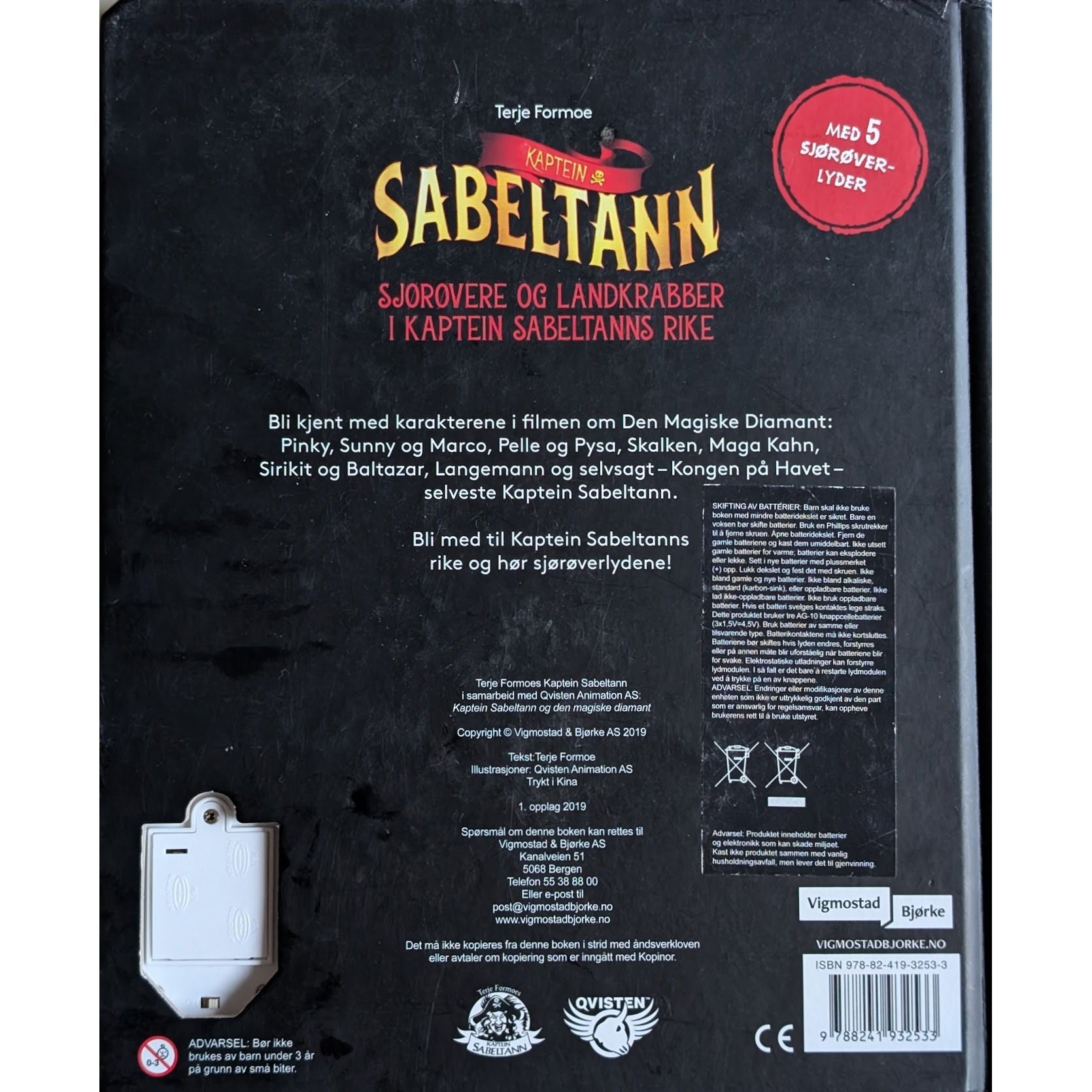 Sjørøvere og landkrabber i Kaptein Sabeltanns rike. Terje Formoe.