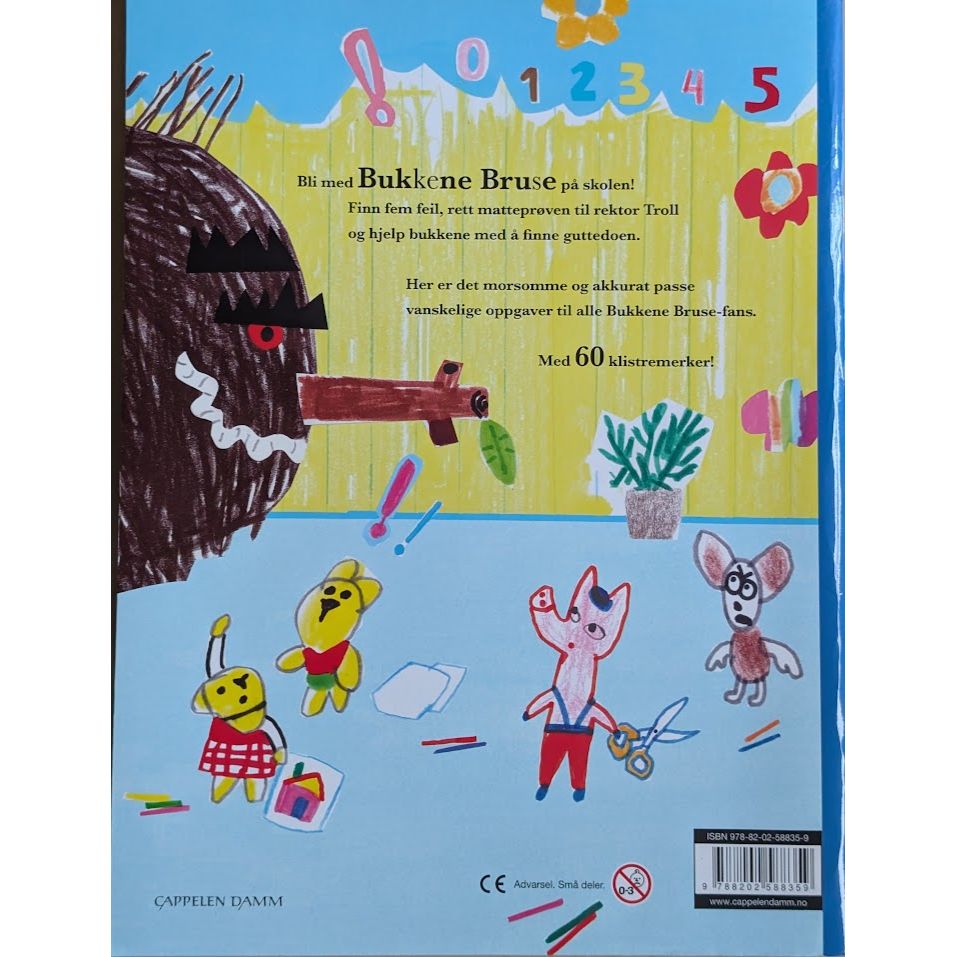 Brukte barnebøker av Bjørn F. Rørvik: Bukkene Bruse Aktivitetsbok