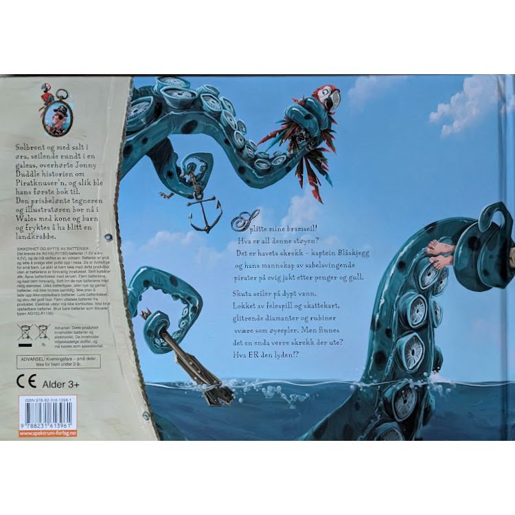 Piratene i gata, Pirater på dypt vann. Brukte bøker med lyd av Jonny Duddle