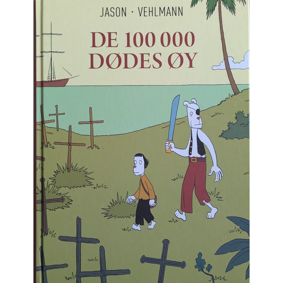 De 100 000 dødes øy, Brukt tegneseriebok av Jason. Bruktbokhandel