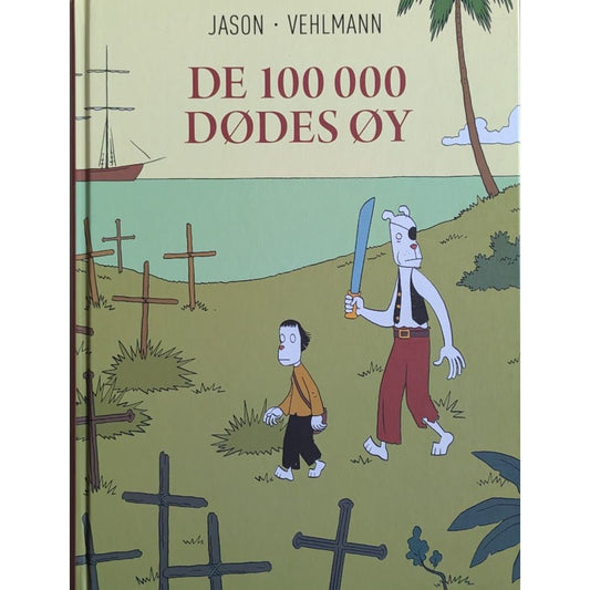 De 100 000 dødes øy, Brukt tegneseriebok av Jason. Bruktbokhandel