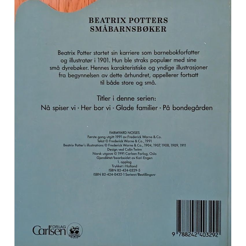 Potter, Beatrix: På bondegården. Din første pekebok