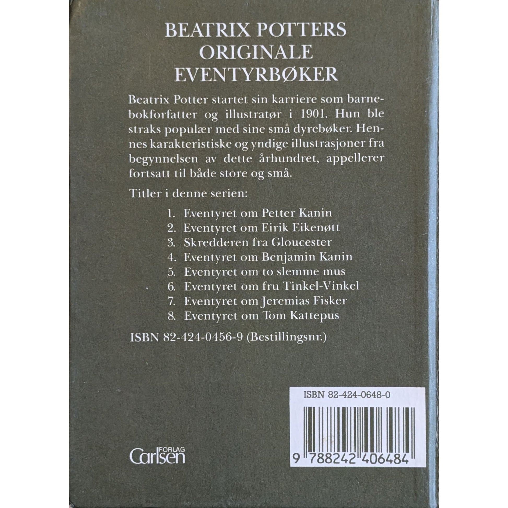 Eventyret om Tom kattepus, brukte bøker av Beatrix Potter. Bruktbokhandel