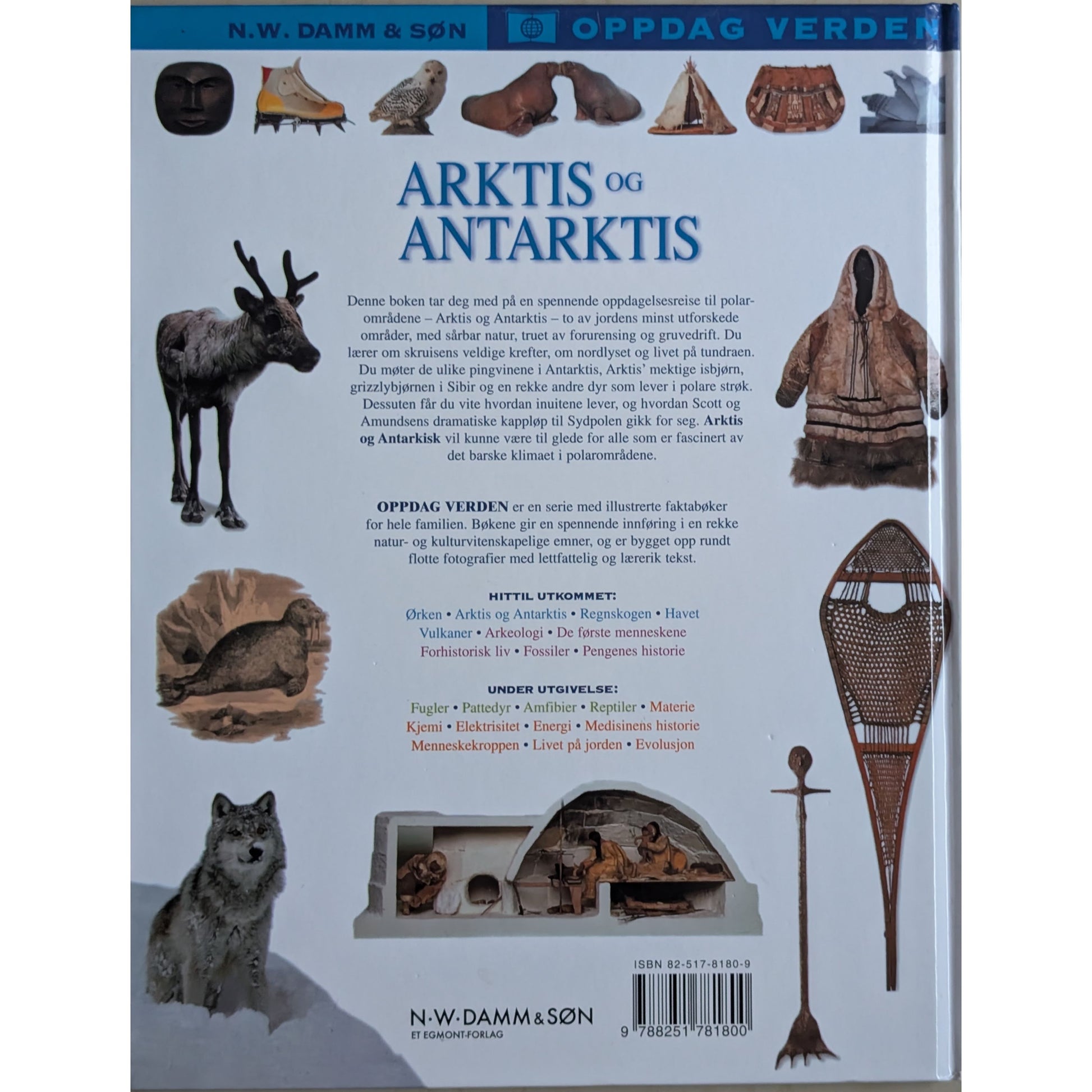 Arktis og Antarktis, Oppdag verden-serien. Brukte bøker. Faktabøker
