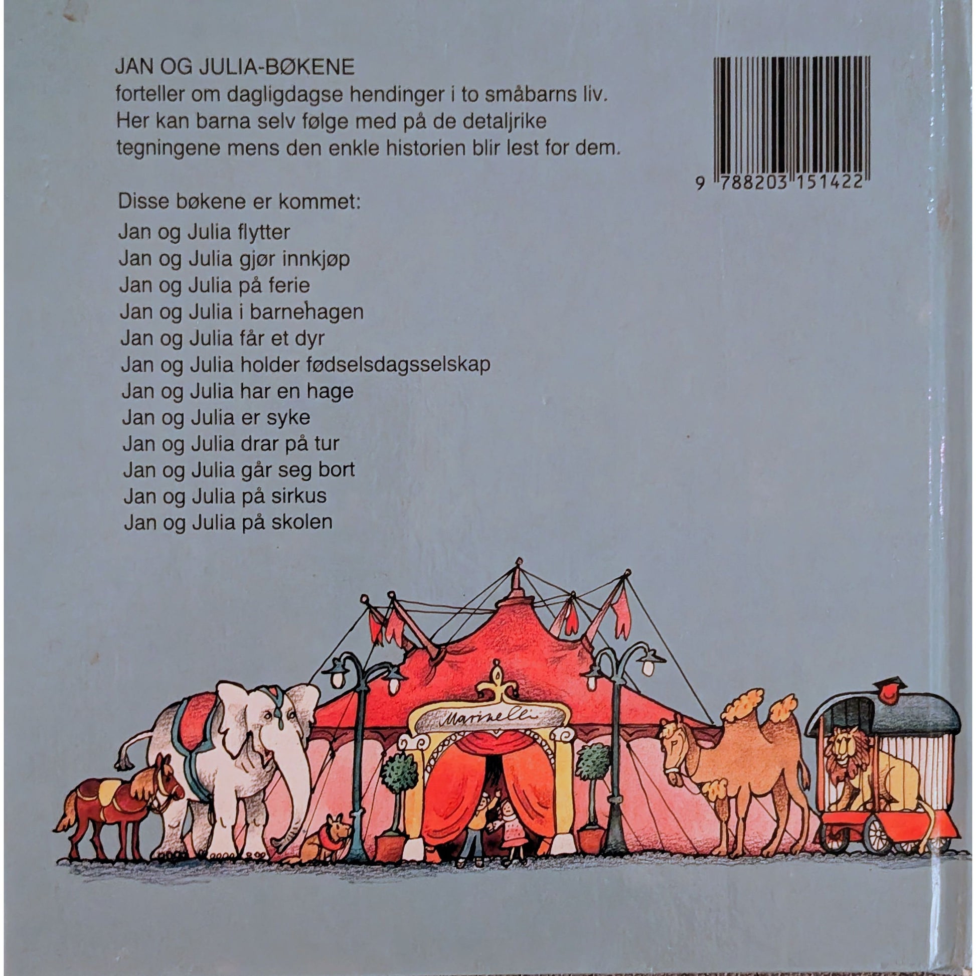 Jan og Julia på sirkus, brukte bøker av Margret Rettich hos Inventaret