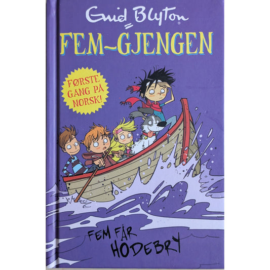 Fem-gjengen - Fem får hodebry, brukte bøker av Enid Blyton