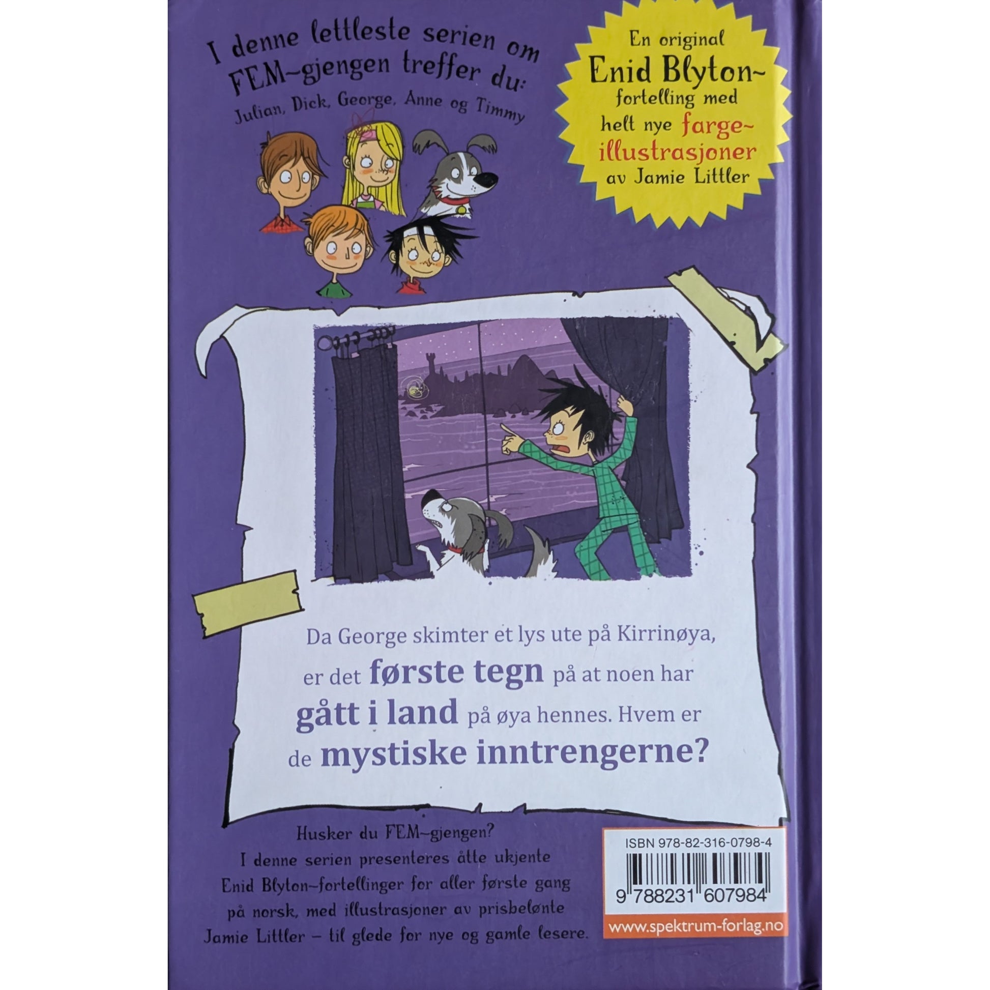 Fem-gjengen - Fem får hodebry, brukte bøker av Enid Blyton