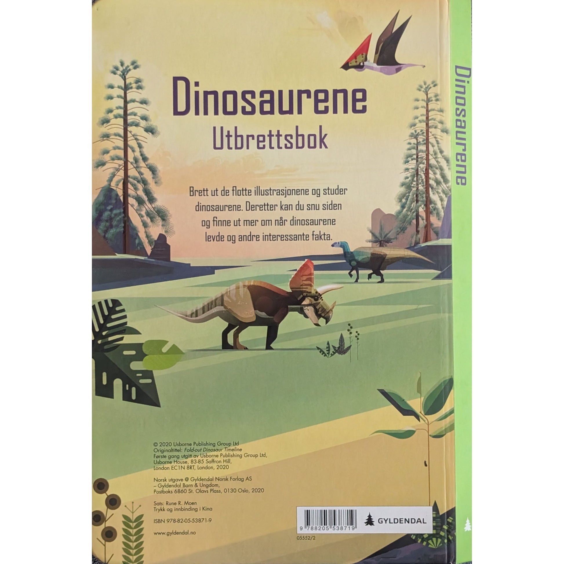 Dinosaurene - Utbrettsbok . Inventaret brukte bøker