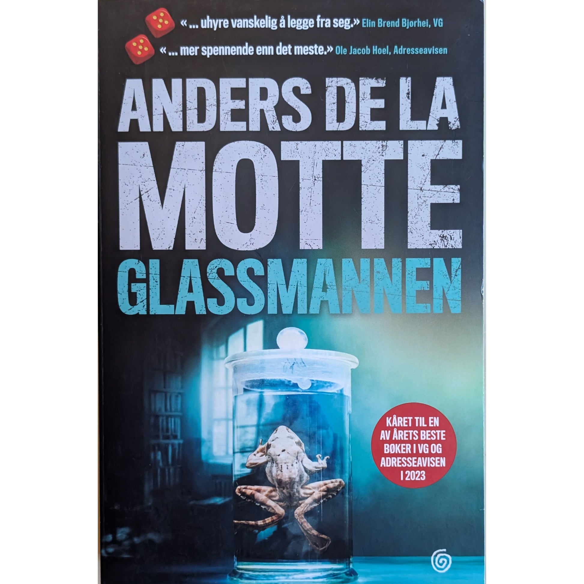 Glassmannen, brukte bøker av Anders de la Motte. Leonore Asker 2