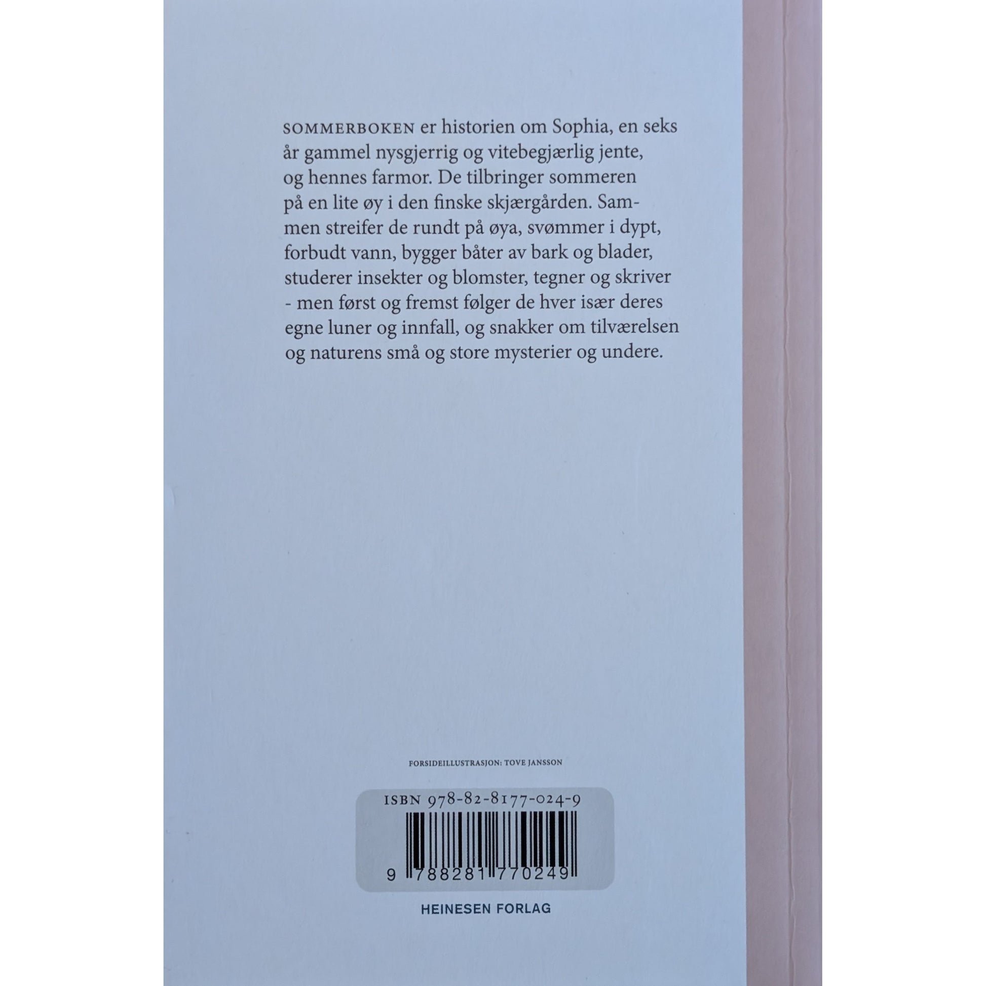 Sommerboken. Brukte bøker av Tove Jansson fra Inventaret