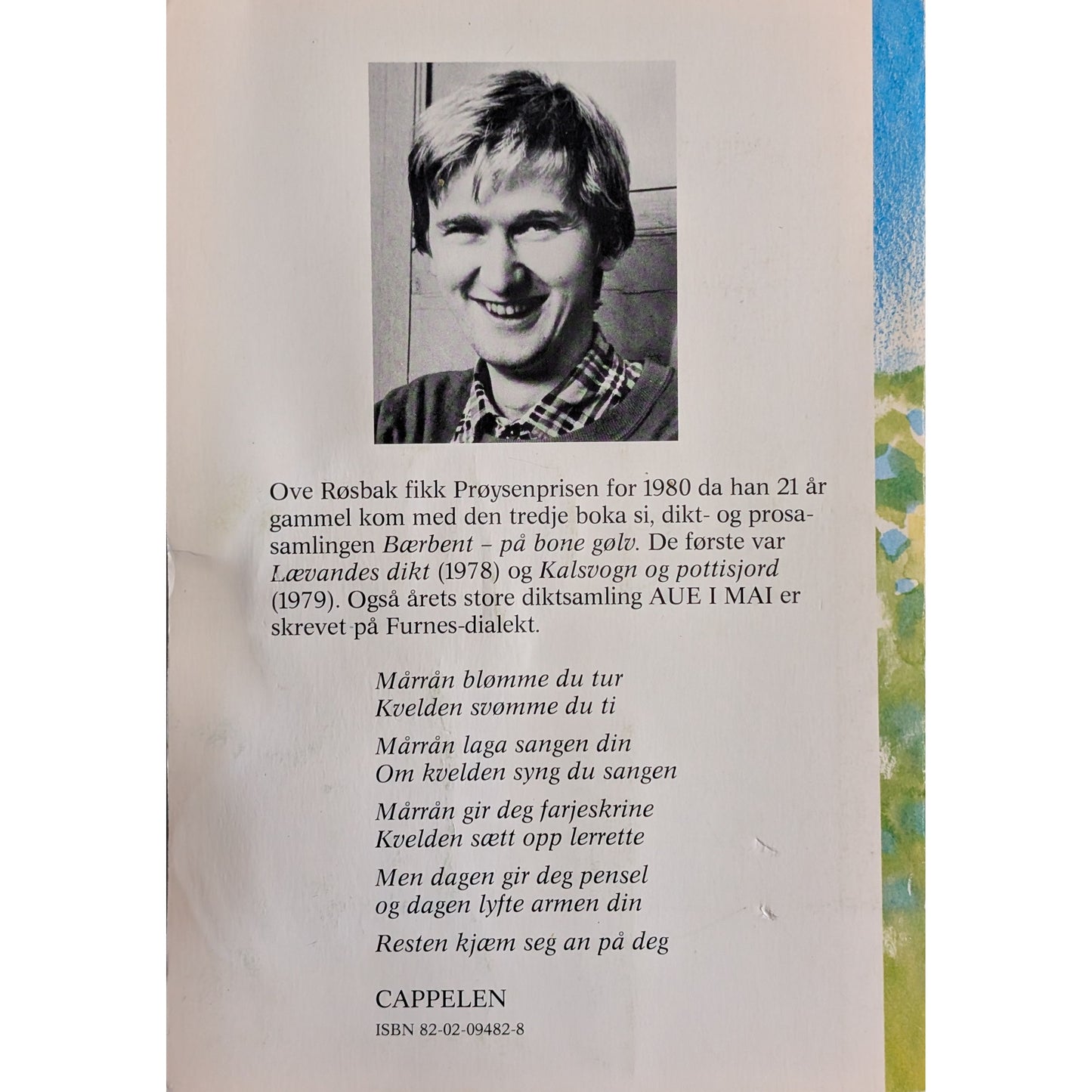 Aue i mai. Dikt. Brukte bøker av Ove Røsbak. Inventaret bokhandel