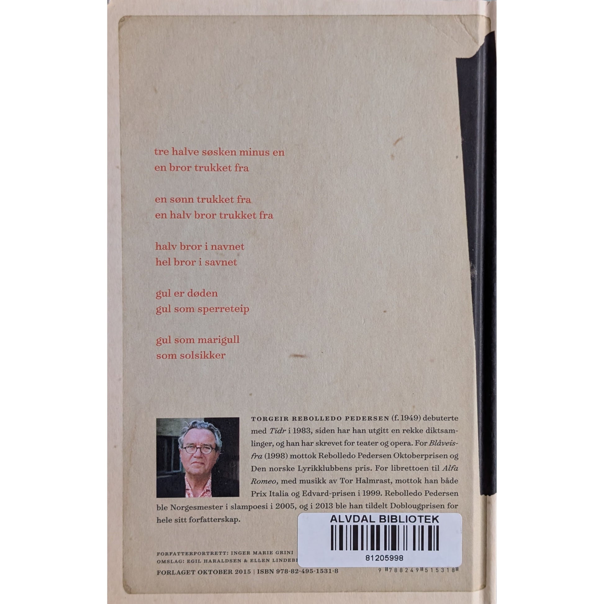 Åstedsblomster. Dikt. Brukte bøker av Torgeir Rebolledo Pedersen