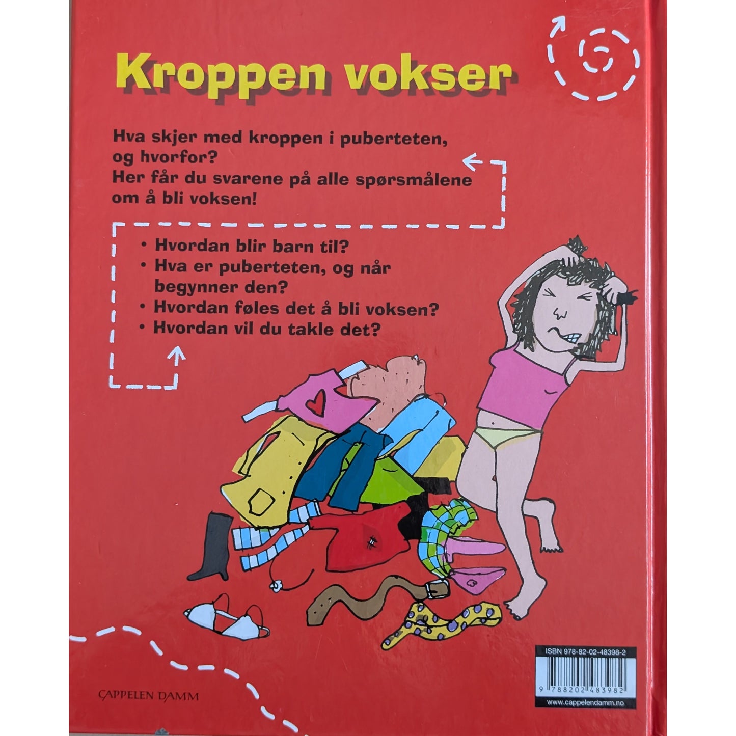 Kroppen vokser - Brukte faktabøker av Jacqui Bailey om puberteten