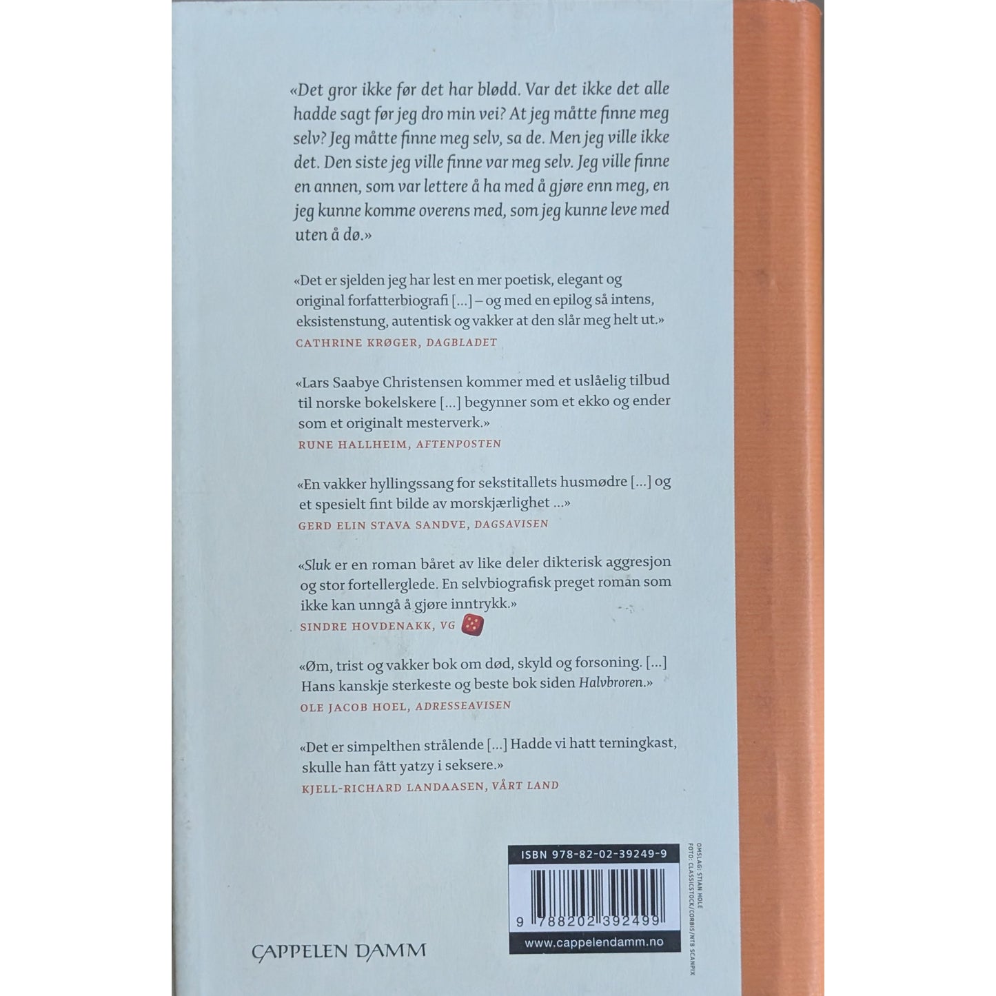 Sluk. Brukte bøker av Lars Saabye Christensen hos Inventaret