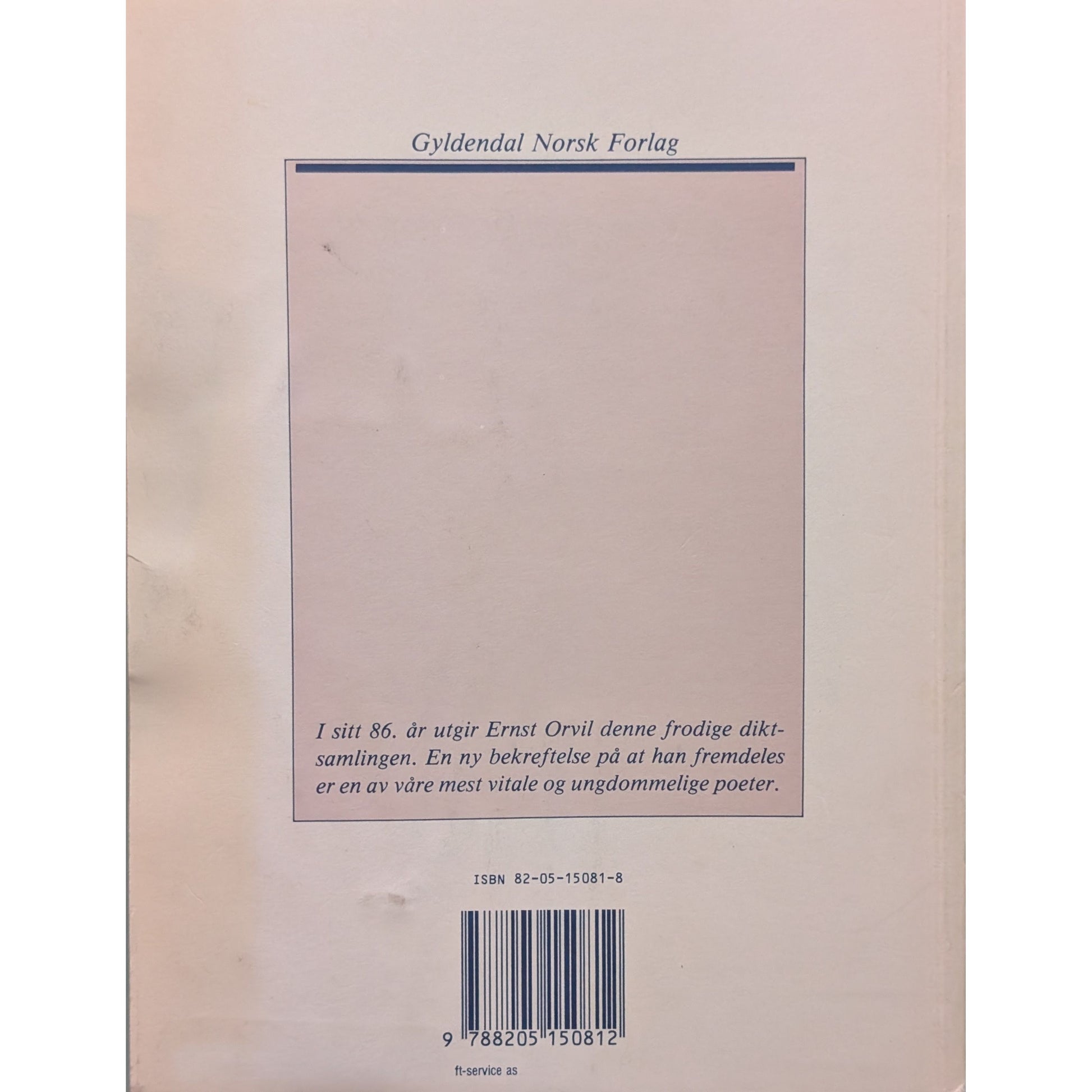 Gjenstridige dimensjoner. Dikt. Brukte bøker av Ernst Orvil.