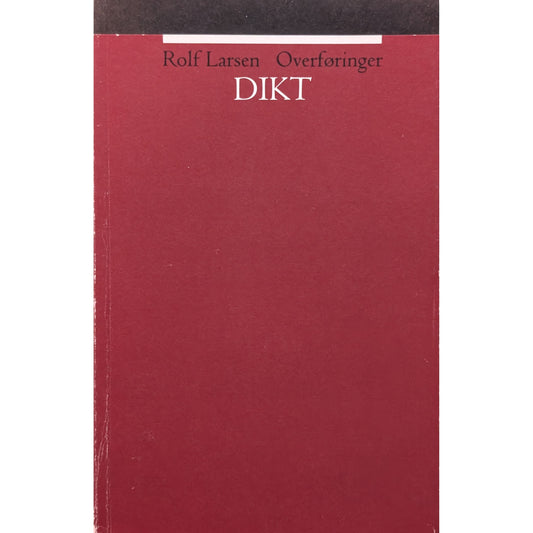 Overføringer. Dikt. Brukte bøker av Rolf Larsen. Inventaret bruktbokhandel