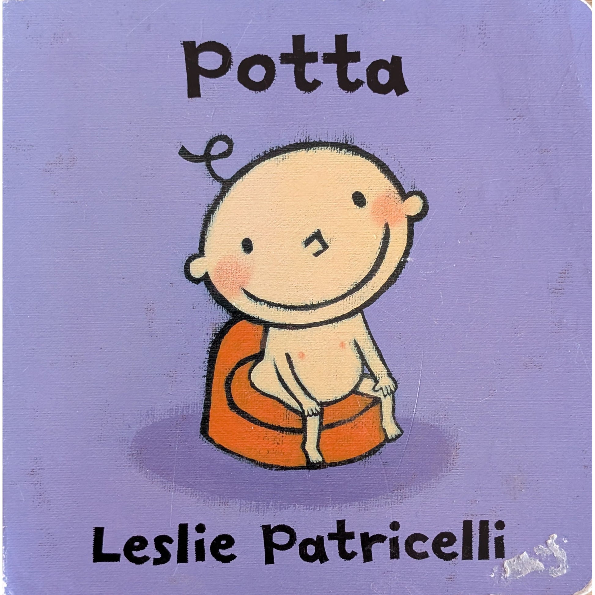 Potta, brukte bøker for små barn av Leslie Patricelli. Inventaret