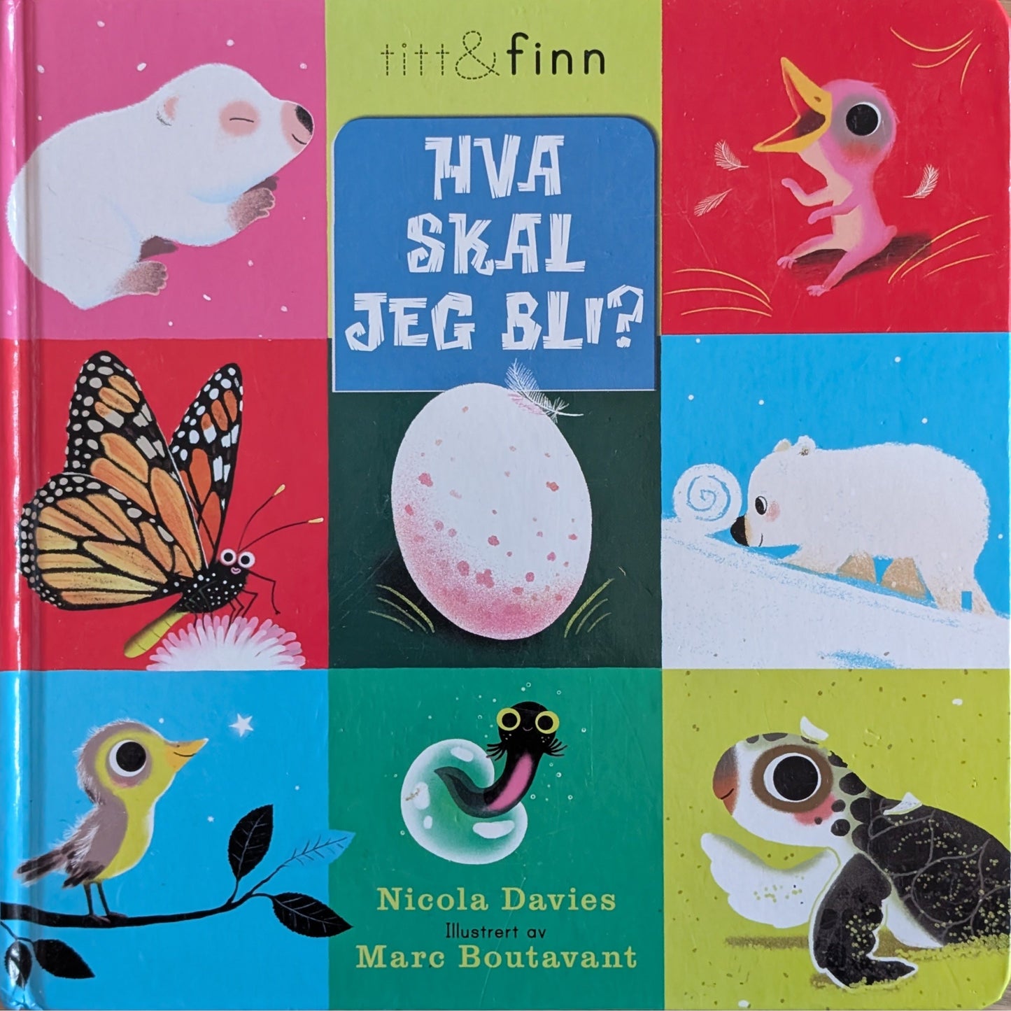 Hva skal jeg bli? Titt & Finn. Brukt klaffebok om dyr for de minste