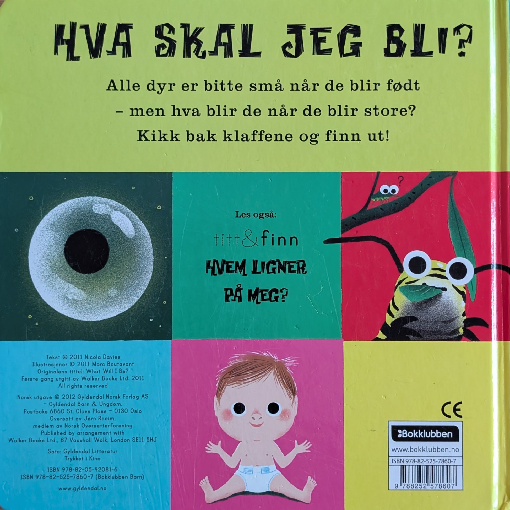 Hva skal jeg bli? Titt & Finn. Brukt klaffebok om dyr for de minste