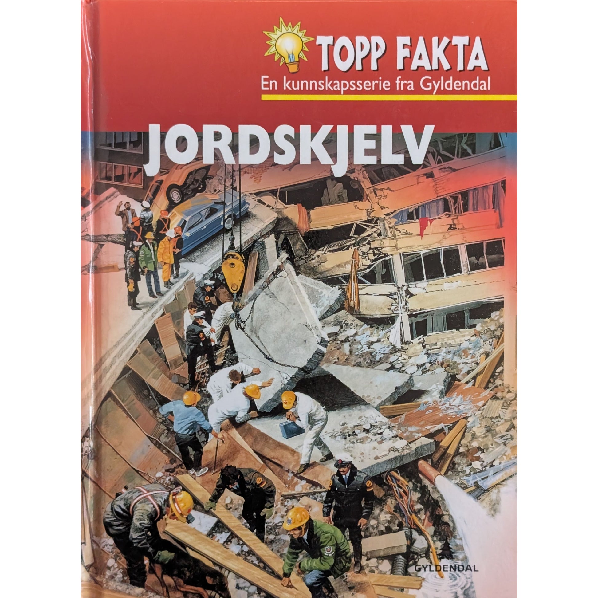 Jordskjelv, brukte bøker i serien Topp Fakta fra Gyldendal hos Inventaret