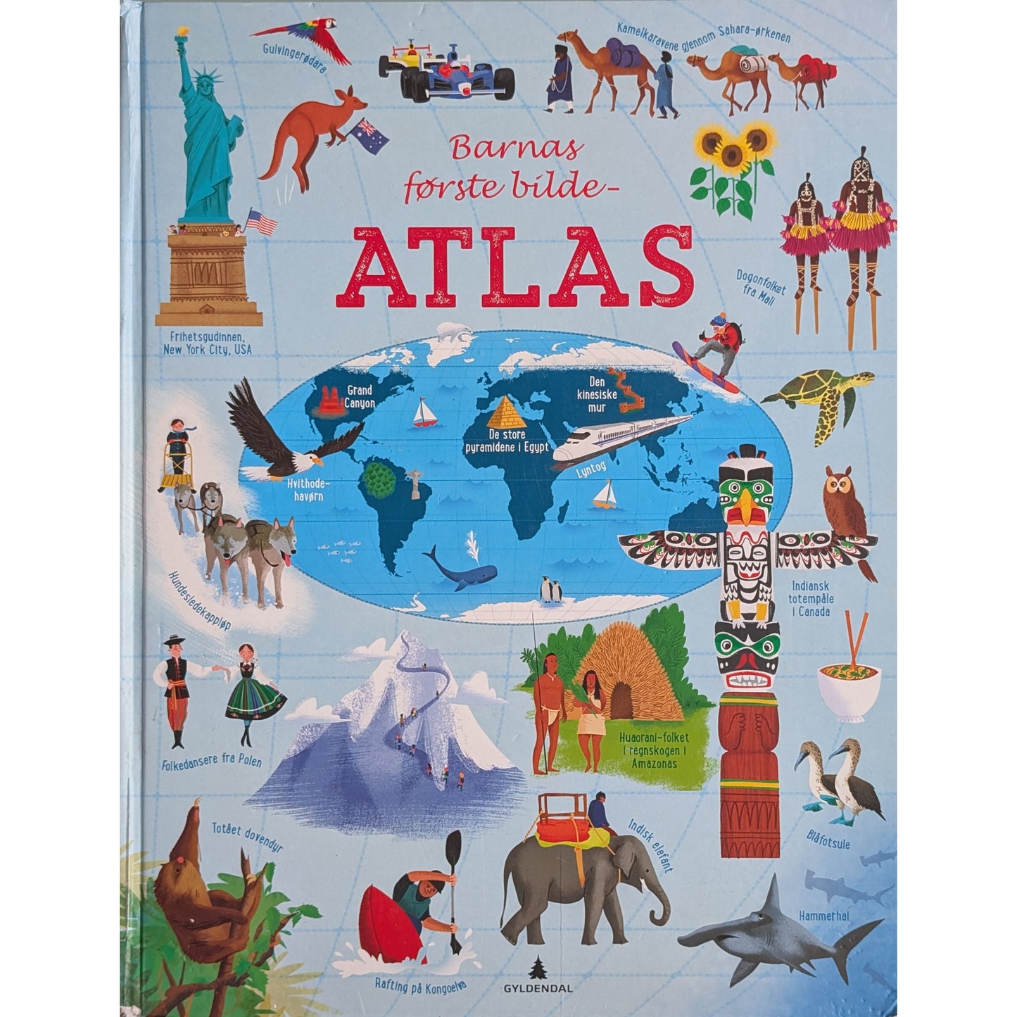 Barnas første bildeatlas - brukte faktabøker hos Inventaret