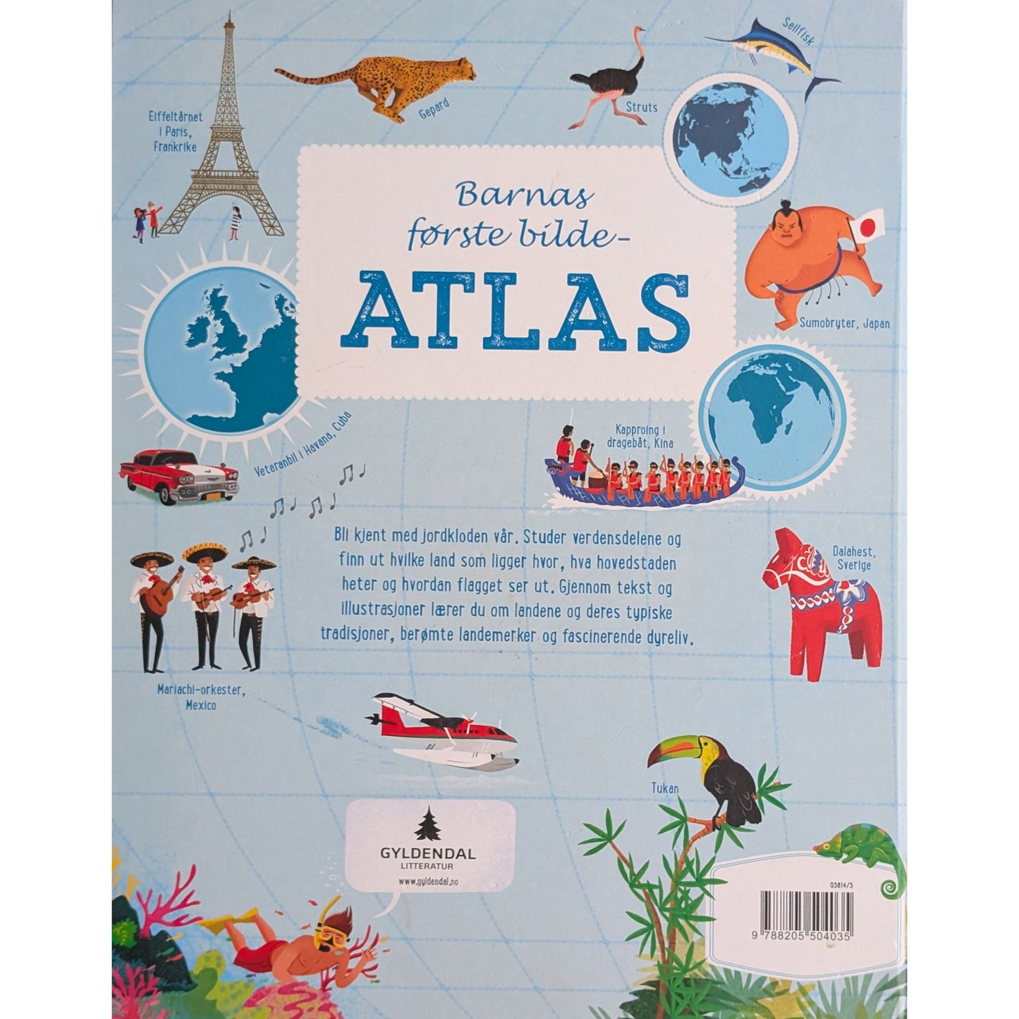 Barnas første bildeatlas - brukte faktabøker hos Inventaret