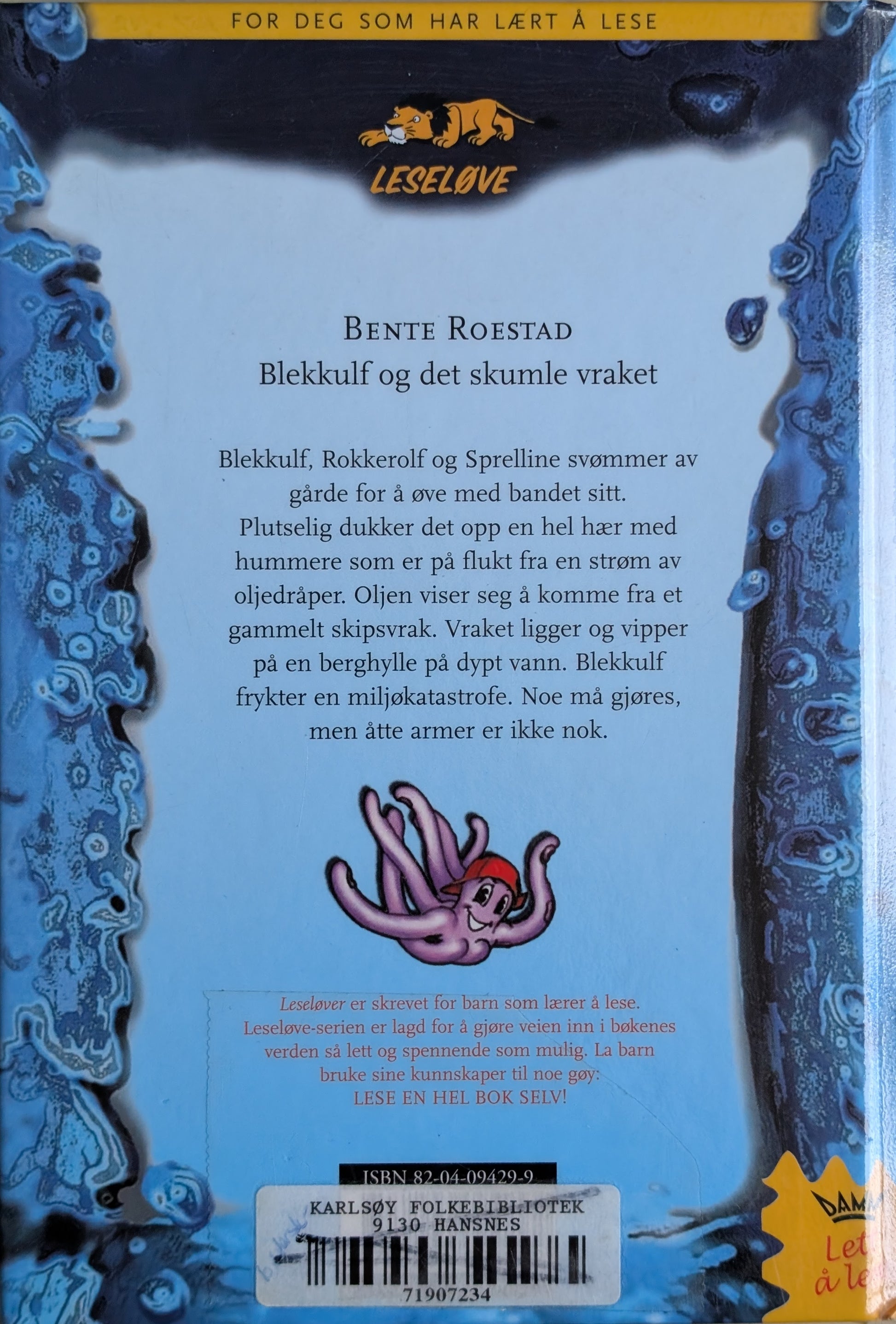 Blekkulf og det skumle vraket. Brukt Leseløvebok av Bente Roestad