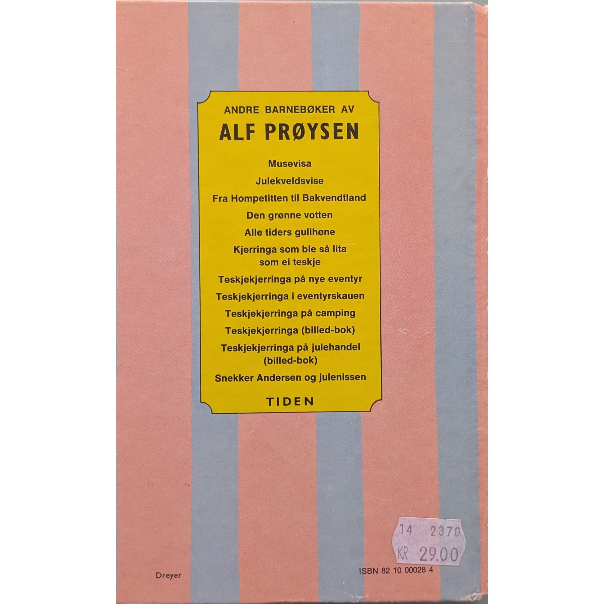 Sirkus Mikkelikski, brukte barnebøker av Alf Prøysen hos Inventaret