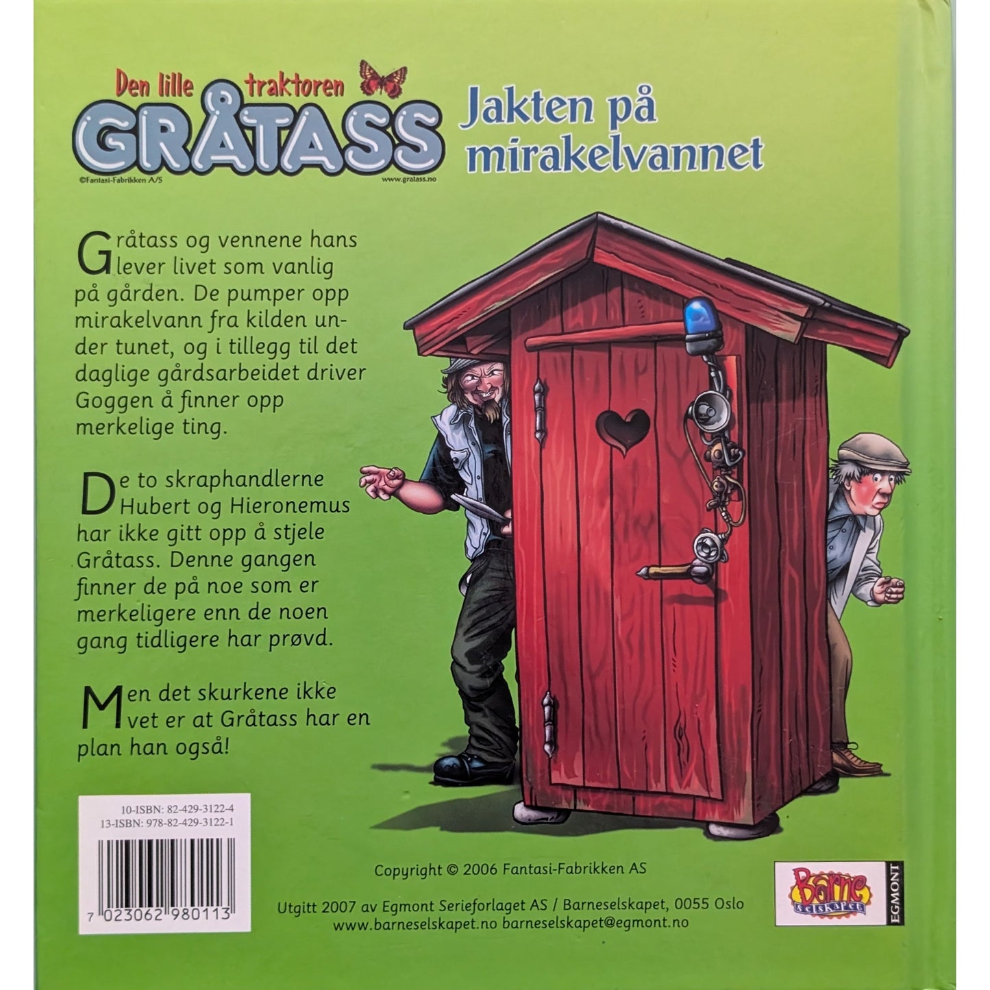 Gråtass - Jakten på mirakelvannet. Brukte barnebøker med CD inkludert