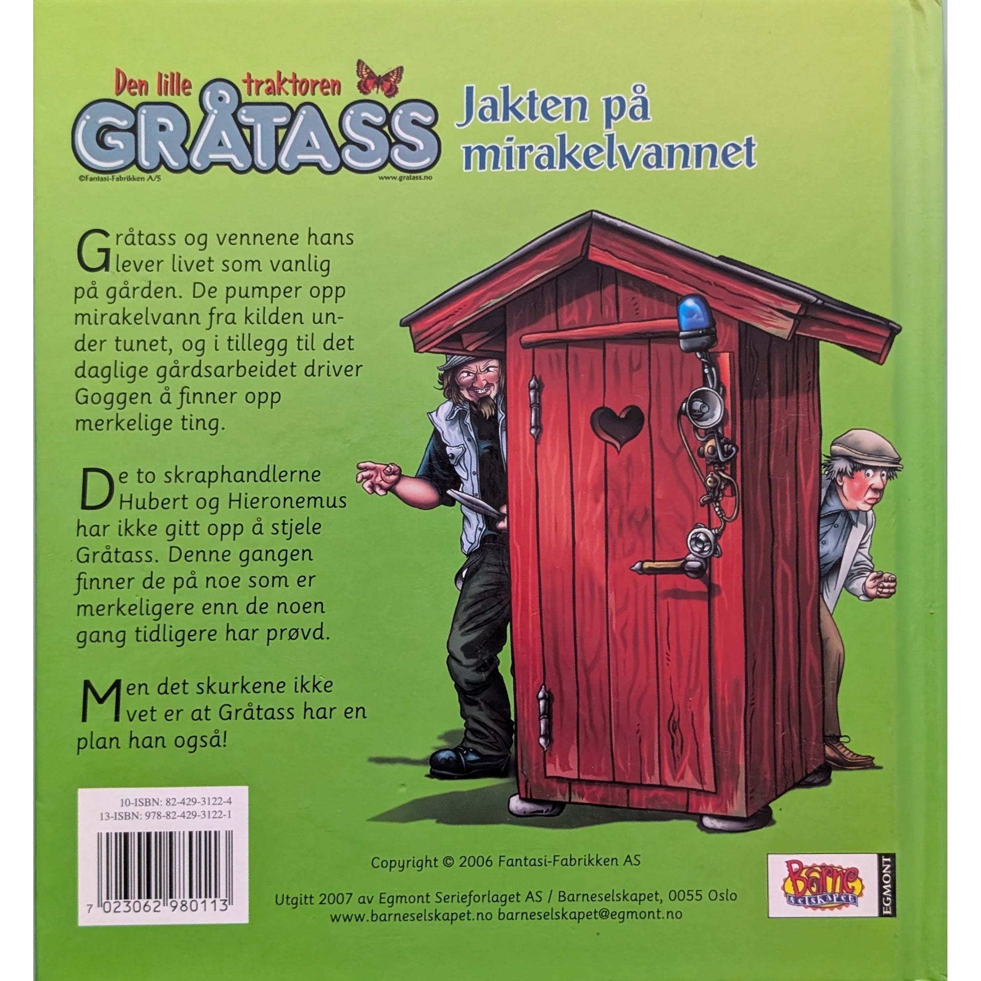 Gråtass - Jakten på mirakelvannet. Brukte barnebøker med CD inkludert