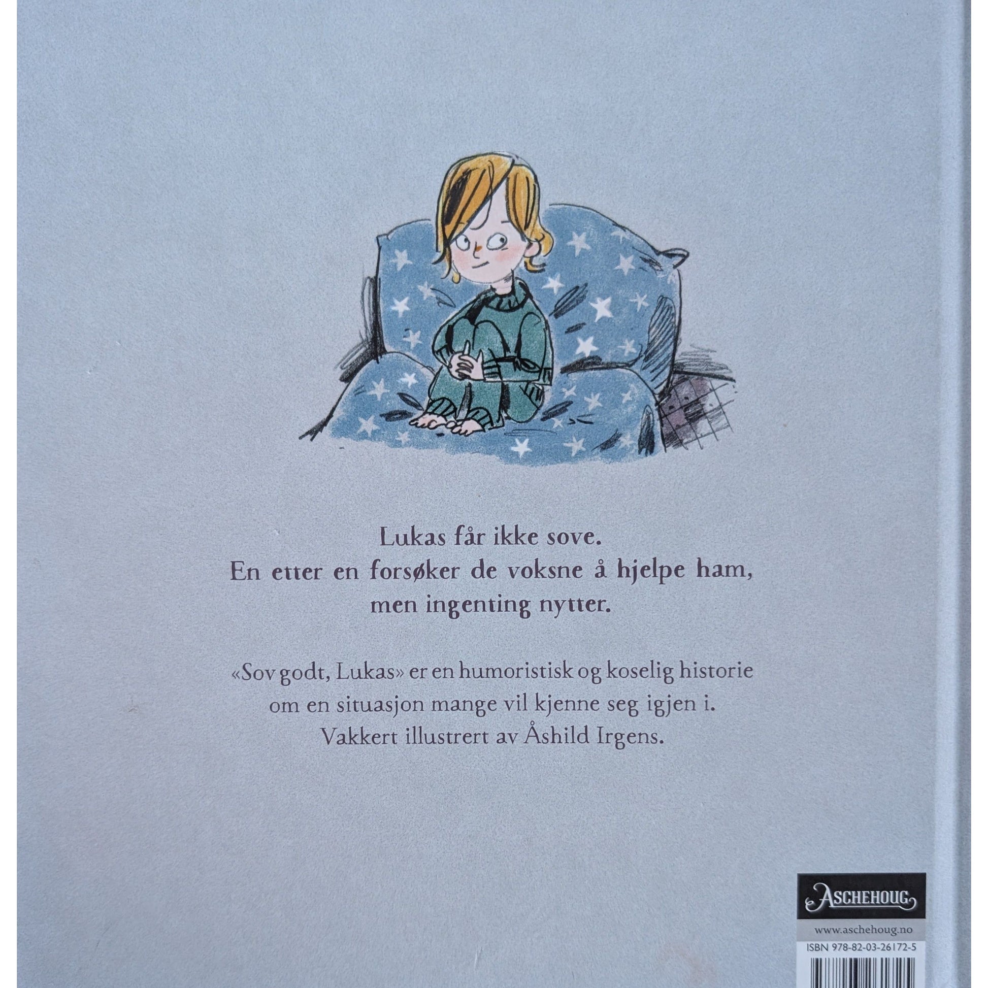 Sov godt, Lukas. Brukte barnebøker av Johan B. Mjønes  og Åshild Irgens