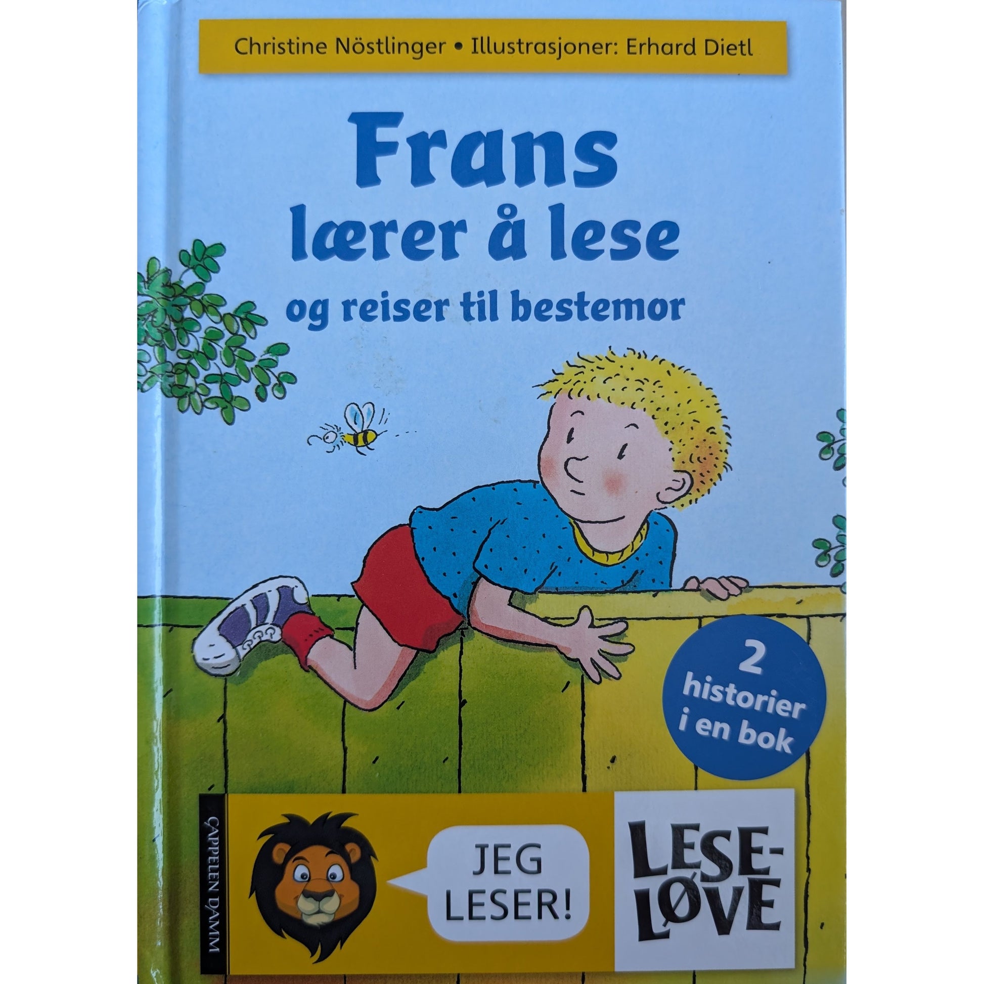 Frans lærer å lese og reiser til bestemor. Brukte bøker av Christine Nöstlinger