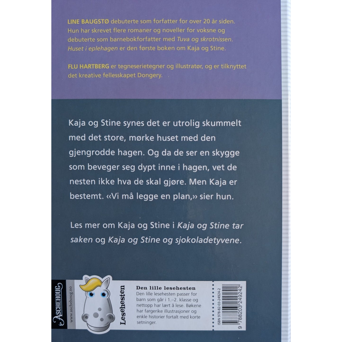 Huset i eplehagen - Brukte bøker av Line Baugstø om Kaja og Stine