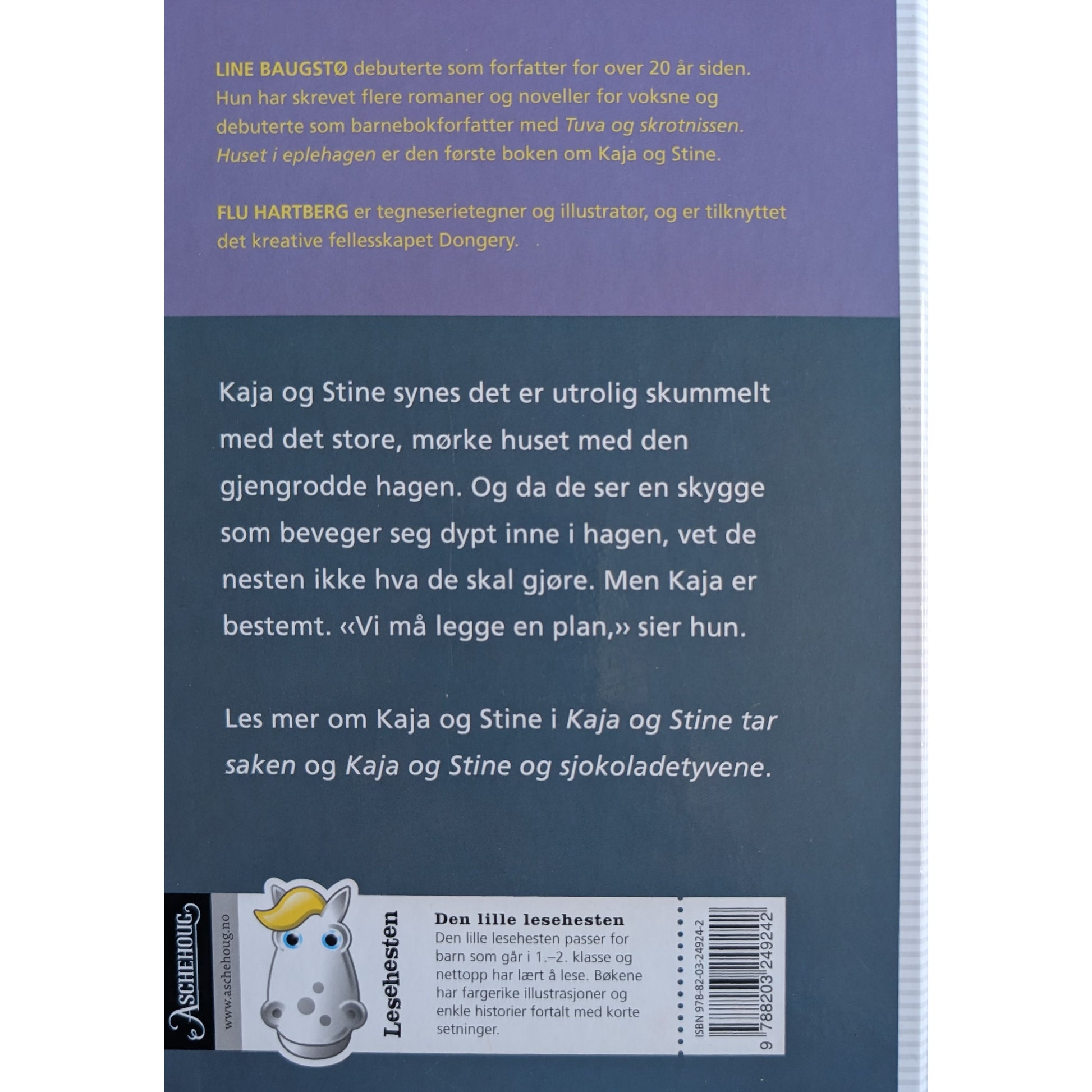Huset i eplehagen - Brukte bøker av Line Baugstø om Kaja og Stine