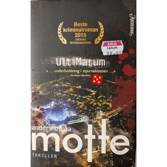 UltiMatum, brukte krimbøker av Anders de la Motte hos Inventaret