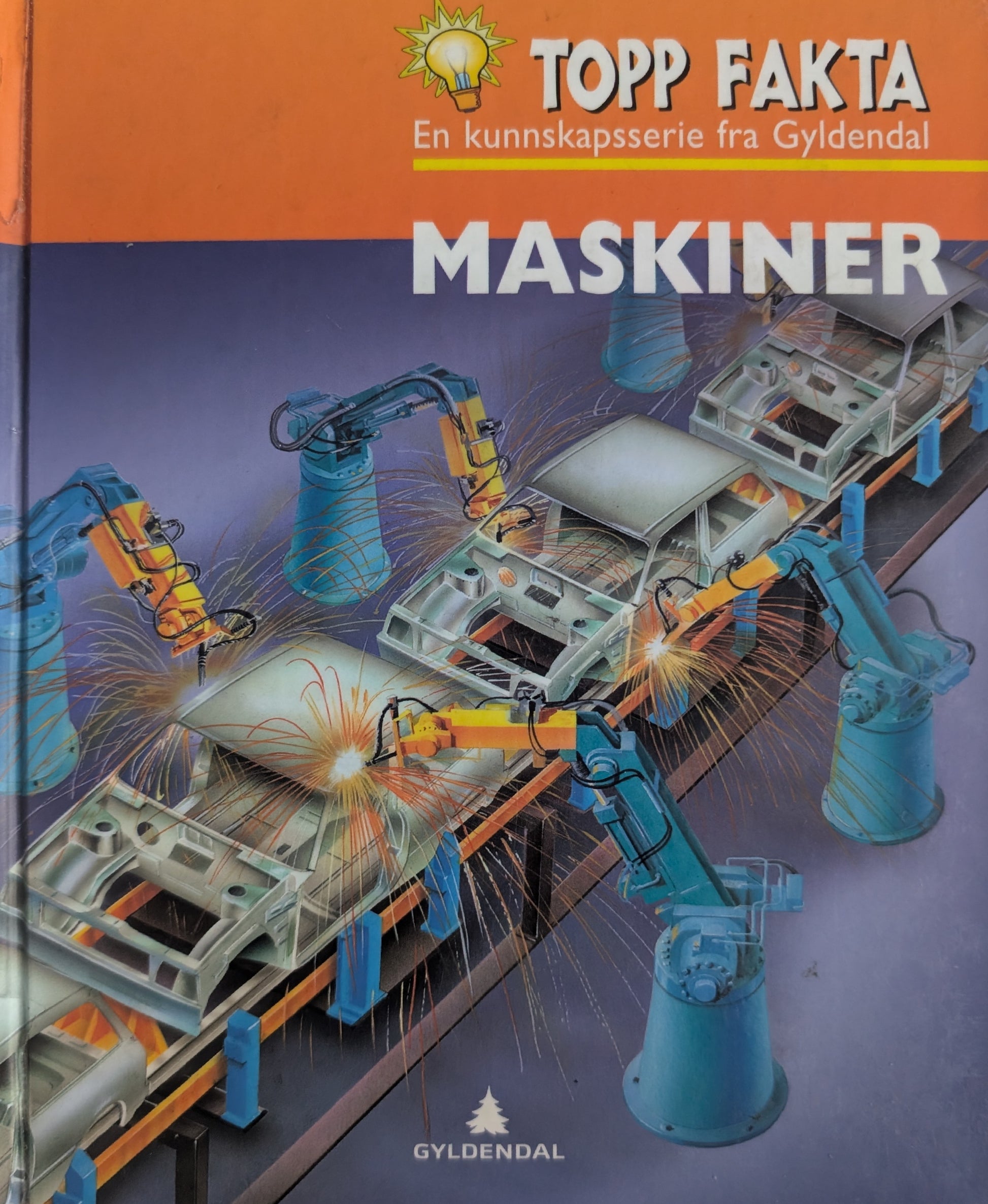 Maskiner, brukte bøker i serien Topp Fakta fra Gyldendal hos Inventaret