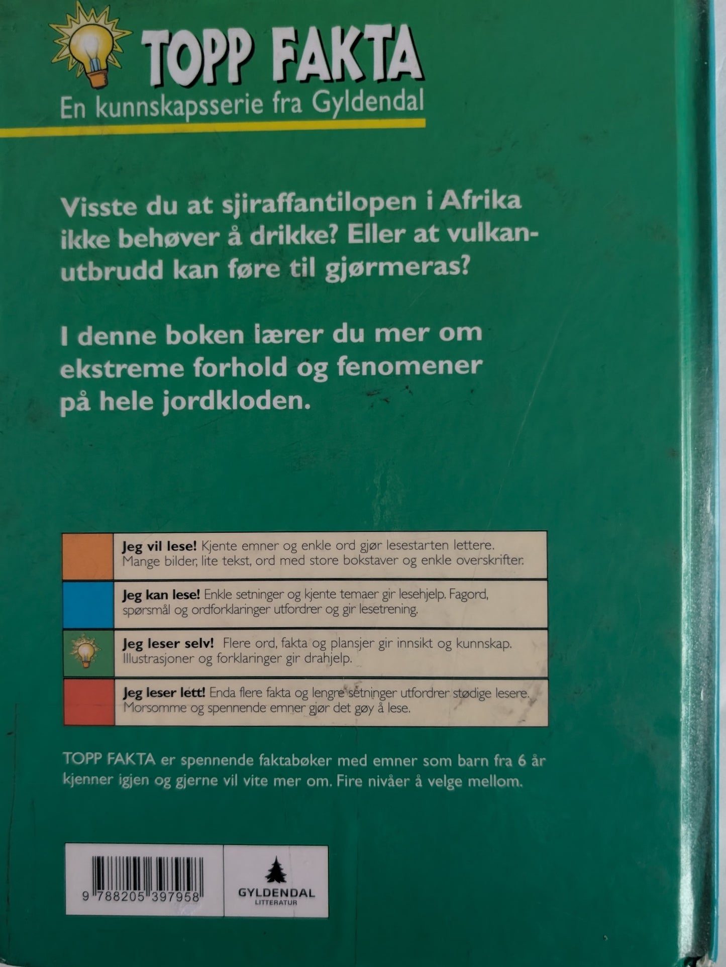 Ekstreme forhold, brukte bøker i serien Topp Fakta fra Gyldendal