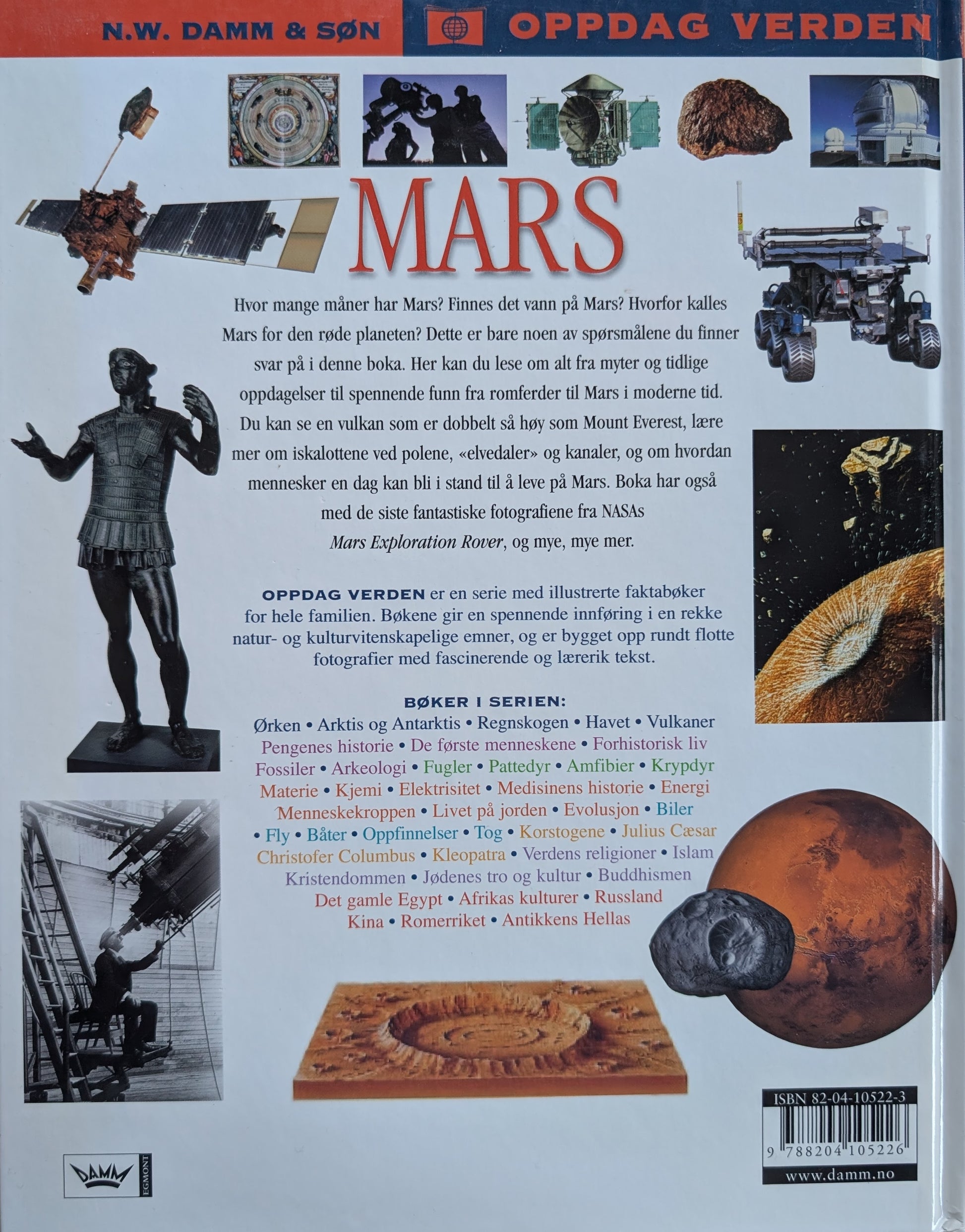 Mars, brukte bøker i Oppdag verden serien. Fakta. Bruktbokhandel