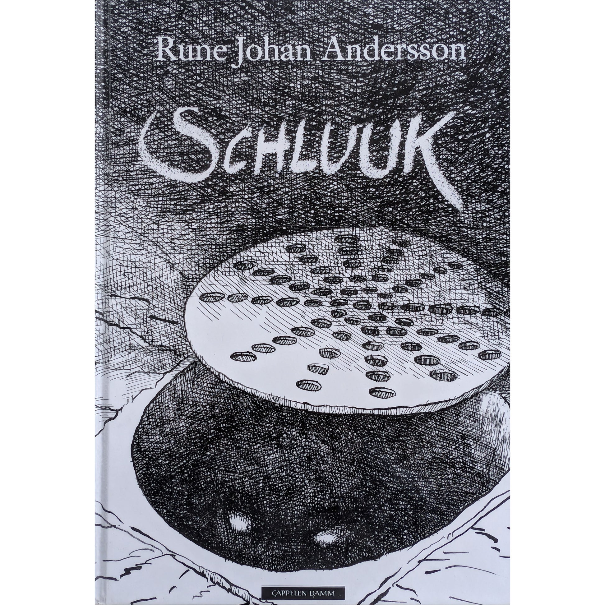 Schluuk, brukte bøker av Rune Johan Andersson hos Inventaret