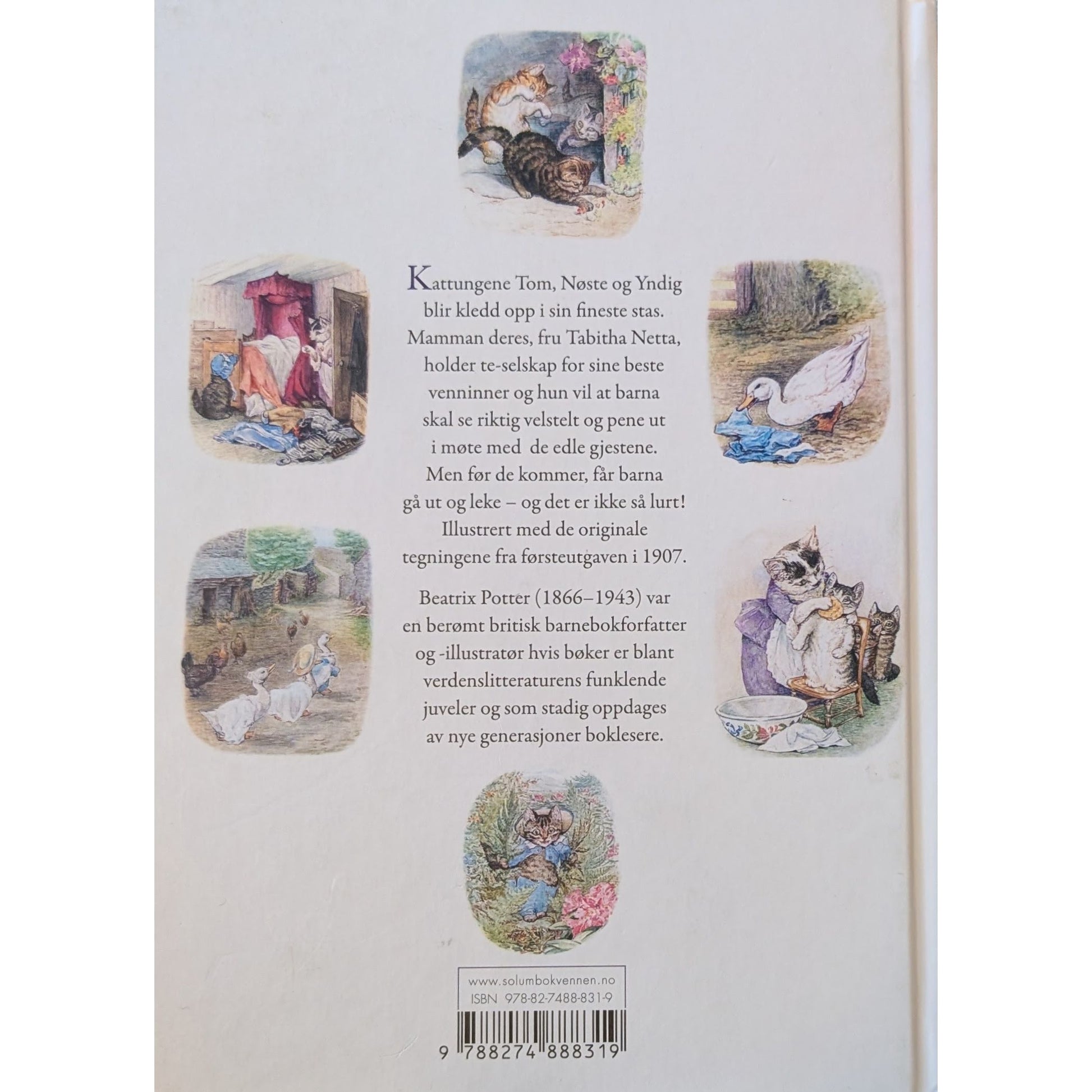 Fortellingen om Tom Kattepus, brukte bøker av Beatrix Potter. 