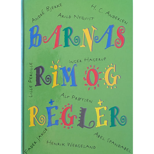 Barnas rim og regler. Brukte bøker med rim og regler for barn