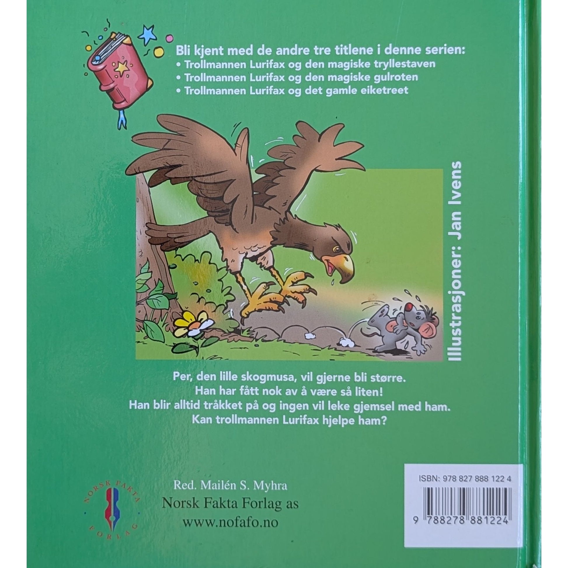 Trollmannen Lurifax og skogmusa. Brukte bøker av Jan Ivens
