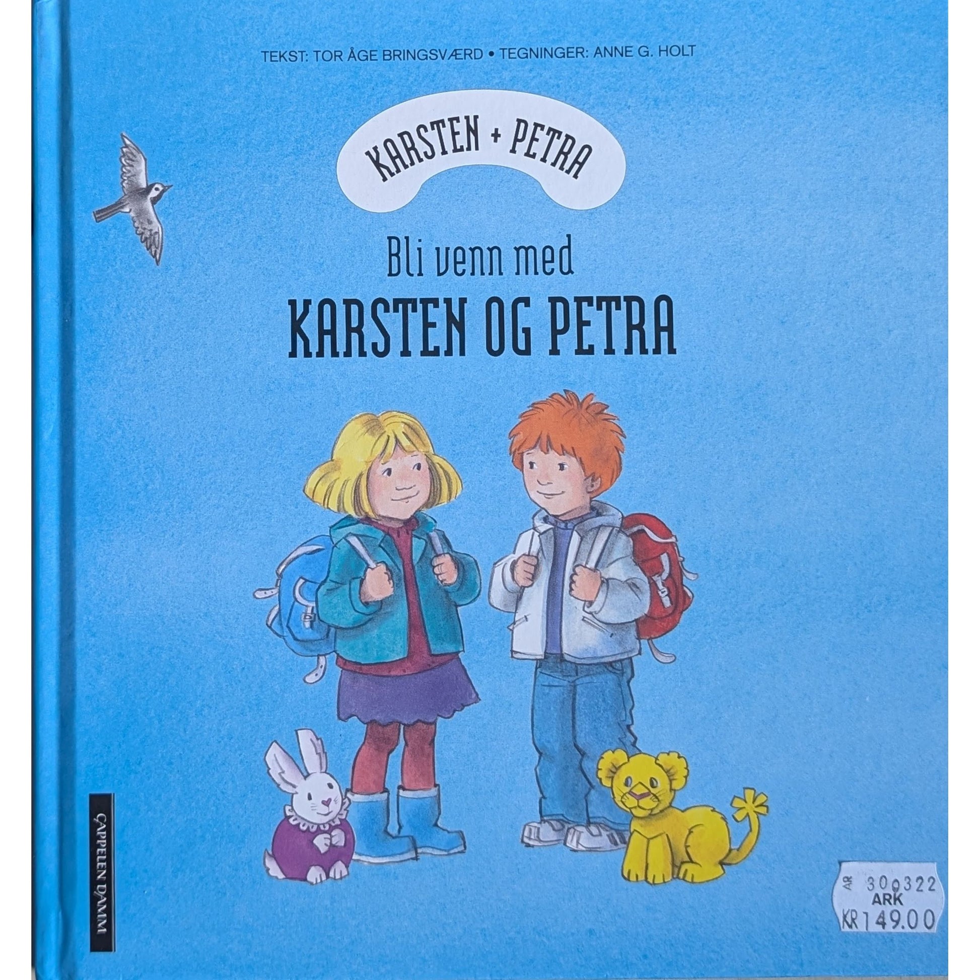 Bli med venn med Karsten og Petra. Brukte bøker av Tor Åge Bringsværd