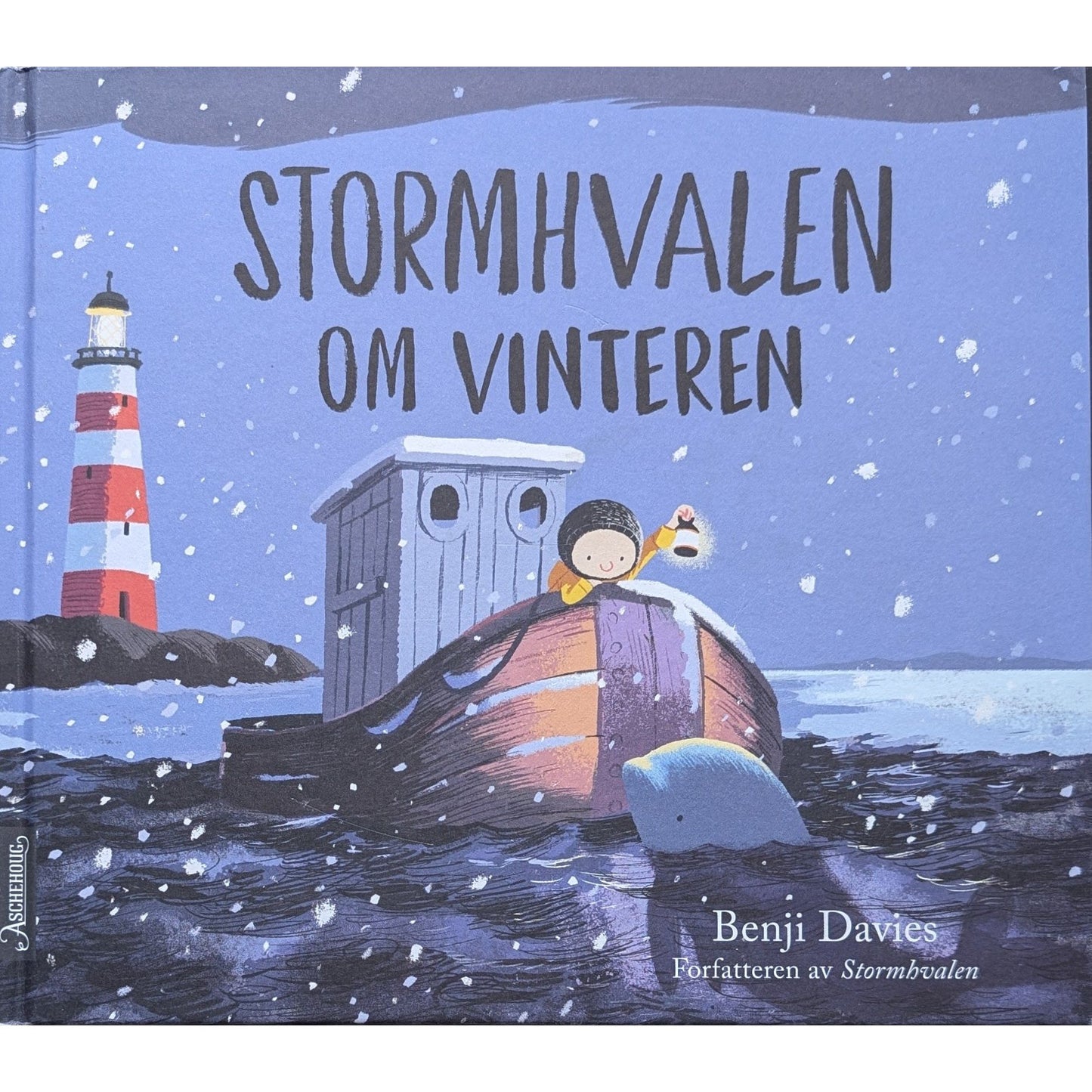 Stormhvalen om vinteren, brukte bøker av Benji Davies hos Inventaret