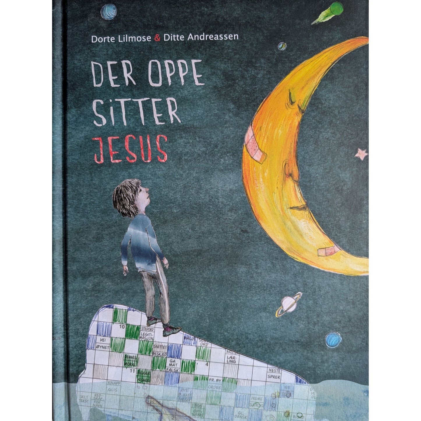 Der oppe sitter Jesus. Brukte bøker av Dorte Lilmose om jul og alkohol