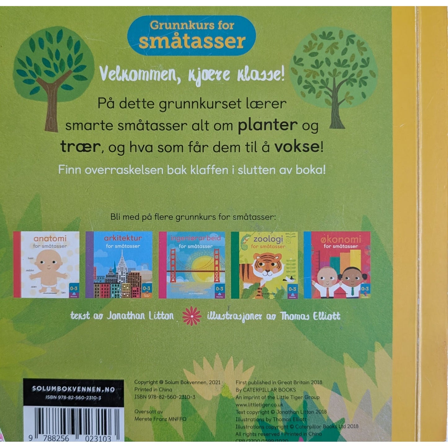 Botanikk for småtasser, brukte bøker i Grunnkurs for småtasserserien