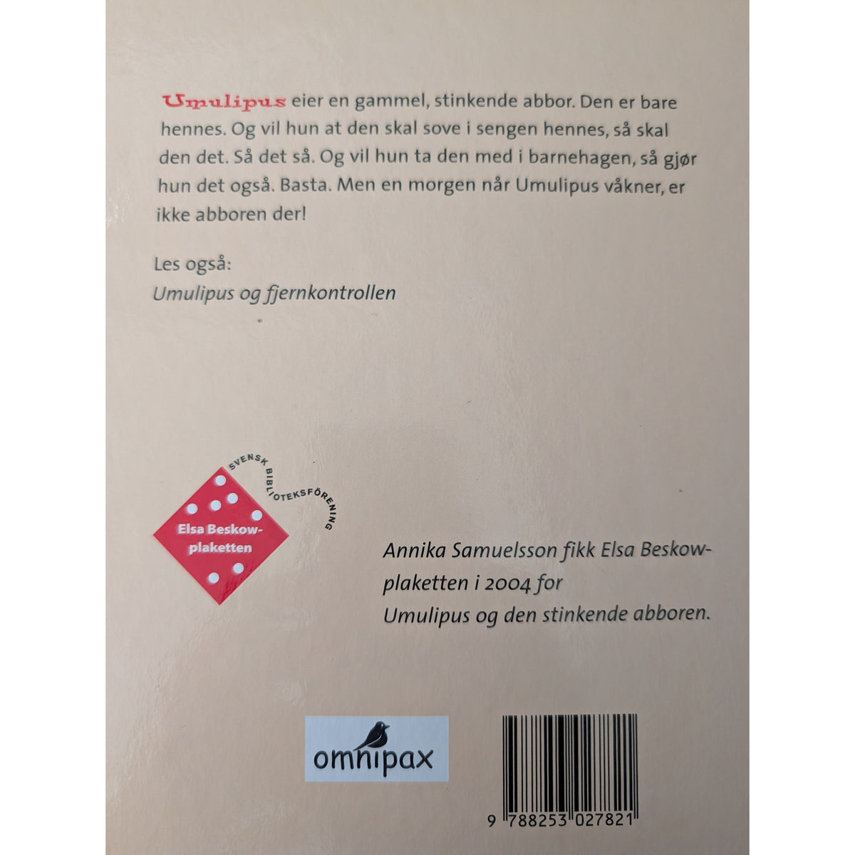 Umulipus og den stinkende abboren- Brukte barnebøker av Eva Bergström