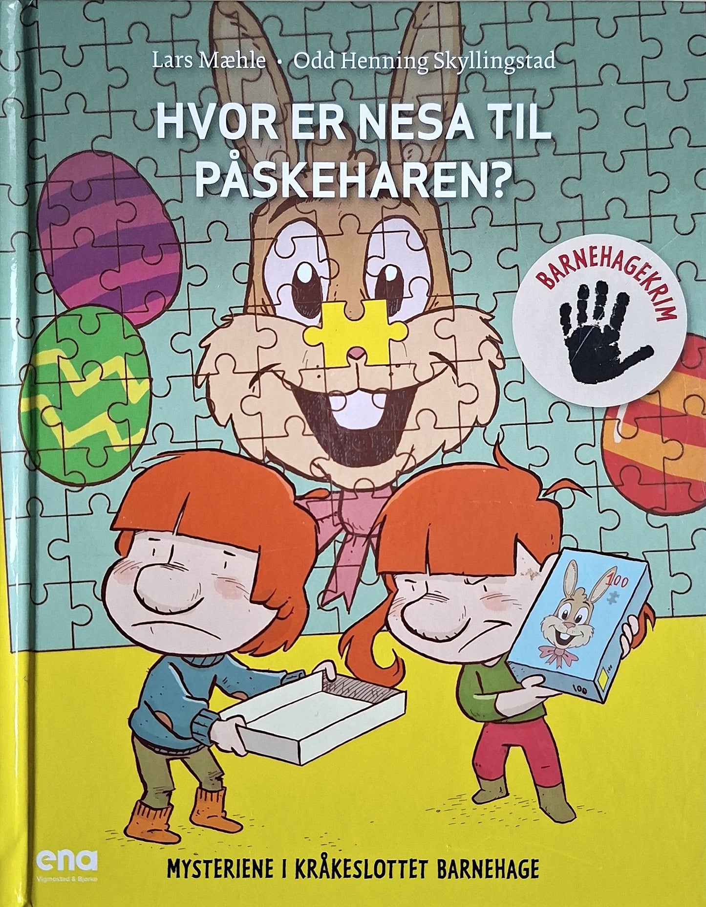 Mysteriene i Kråkeslottet barnehage - Hvor er nesa til Påskeharen?, brukte bøker av Lars Mæhle
